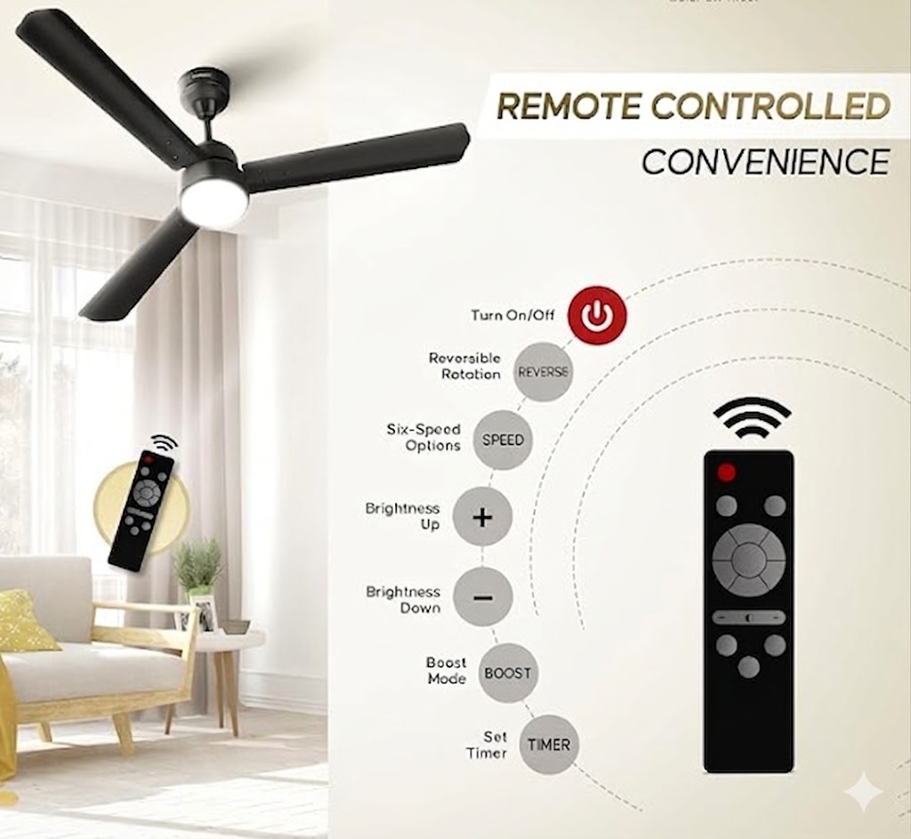 Shree Som BLDC ceiling fan with smart remote control