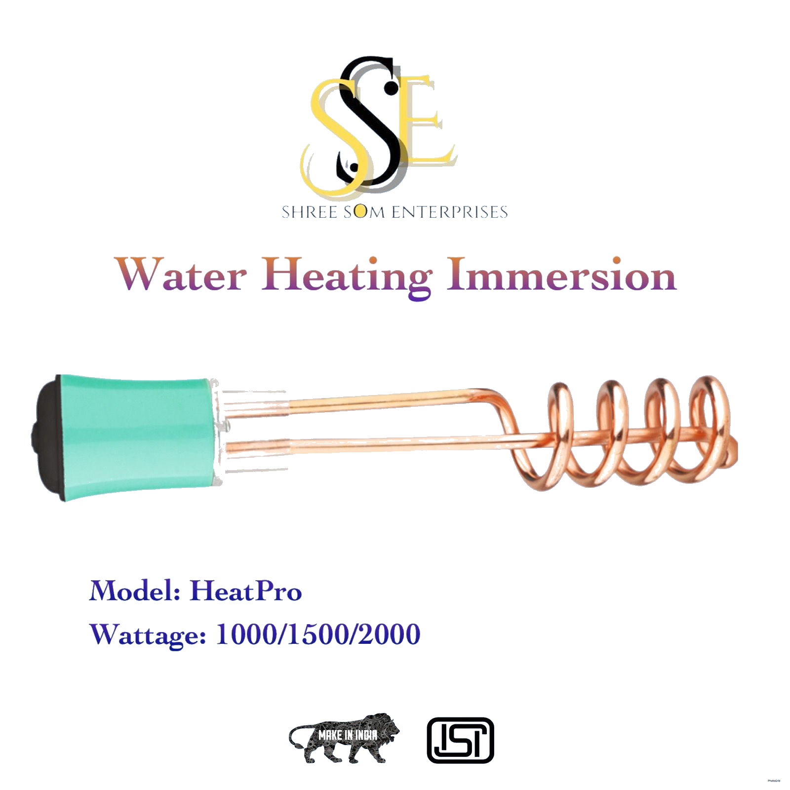 Shree Som HeatPro immersion water heater rod
